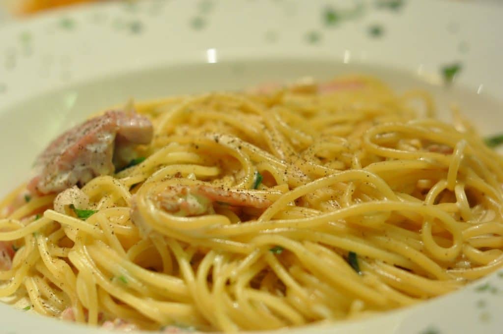 Roman First Course Spaghetti alla Carbonara